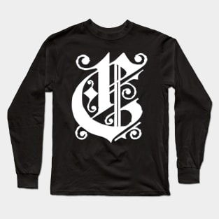 Silver Letter C Long Sleeve T-Shirt